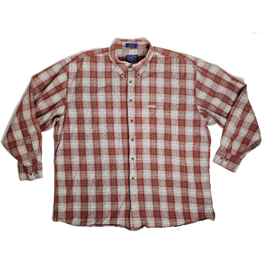 Pendleton Cotton Button Down Plaid Shirt XXL